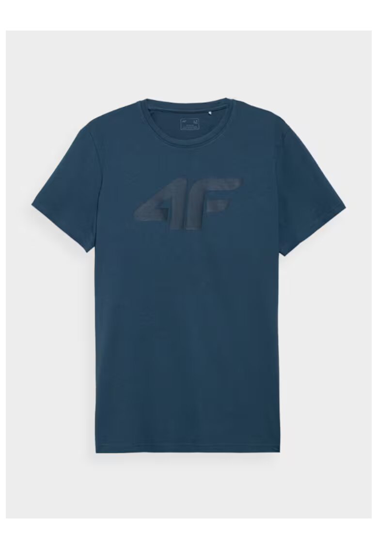 4F Tricou barbati - 302882304 - Bumbac - Albastru