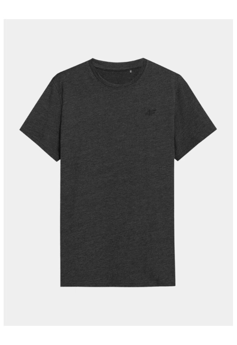 4F Tricou barbati - 302882366 - Bumbac - Gri