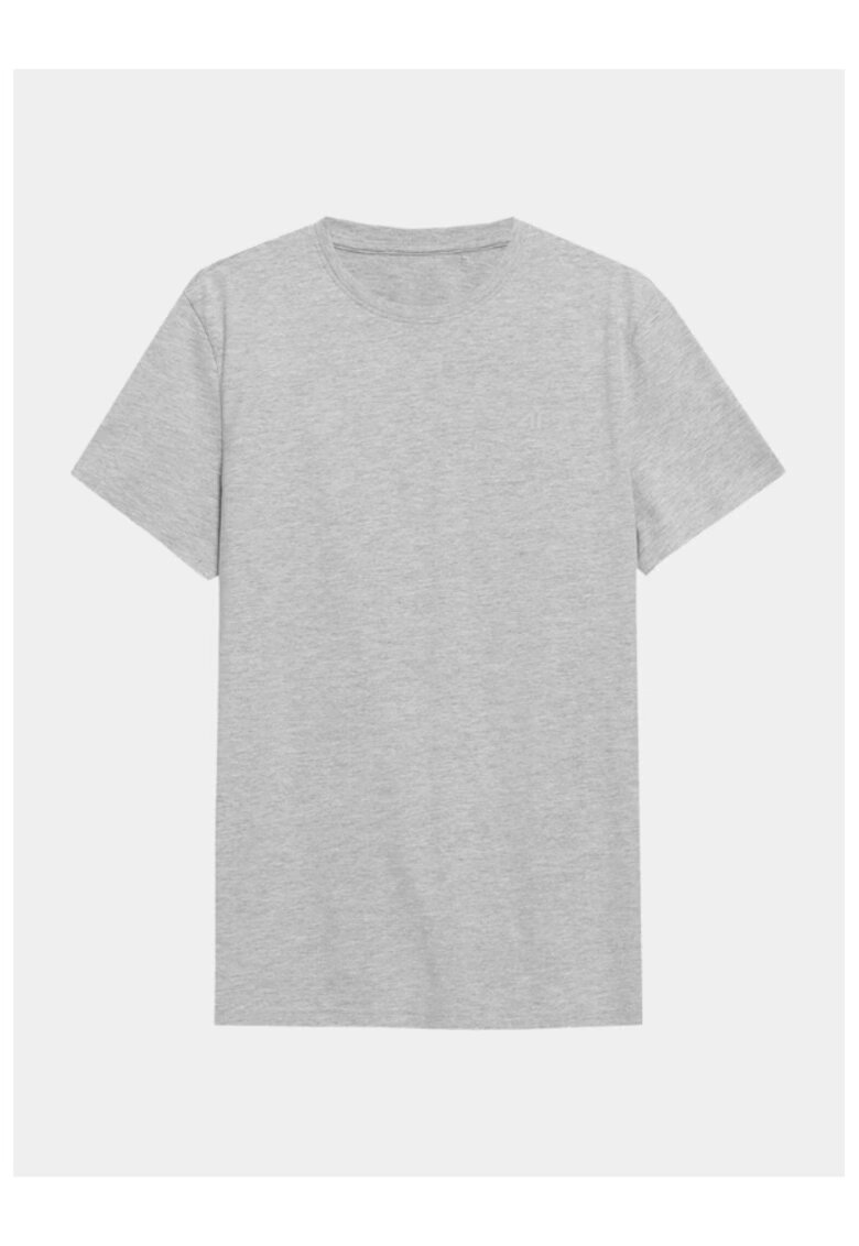 4F Tricou barbati - 302882397 - Bumbac - Gri