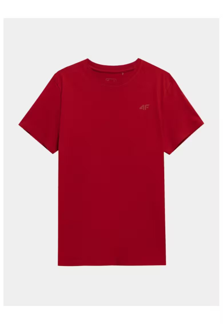 4F Tricou barbati - 302882472 - Bumbac - Rosu