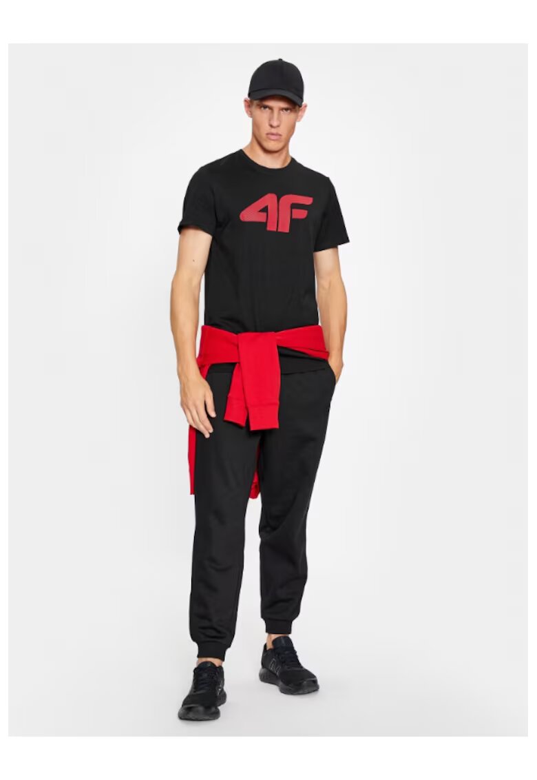 4F Tricou barbati - 303550363 - Bumbac - Negru