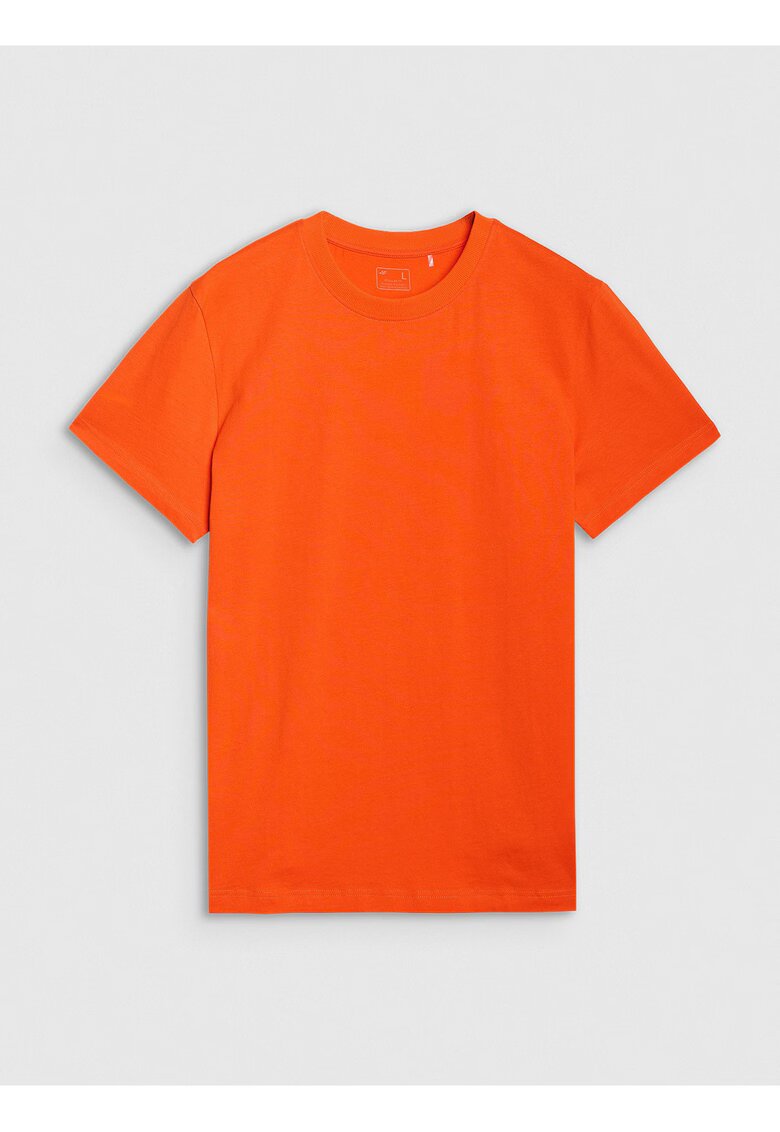 4F Tricou Barbati Athletic Apparel - Bumbac 100% - Sportstyle - Portocaliu - Marimi S-3XL