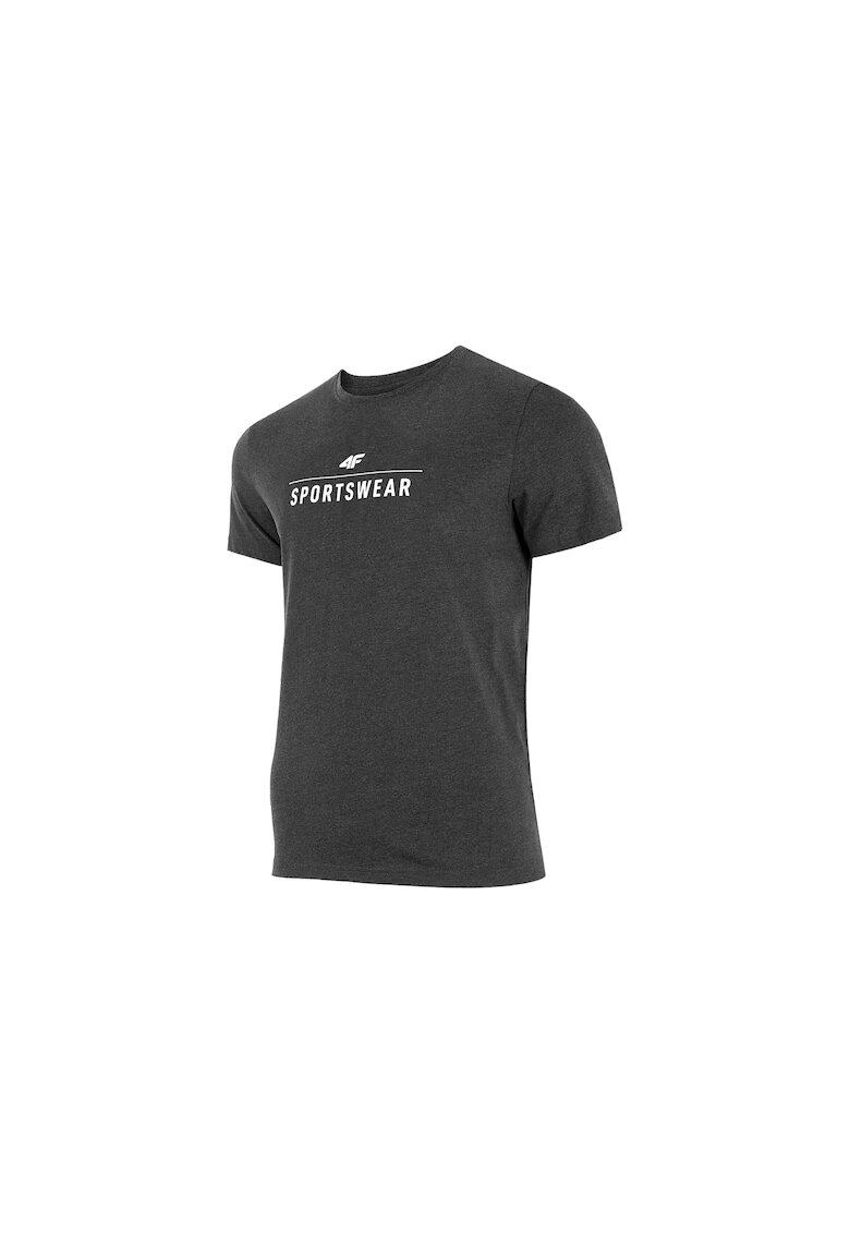 4F Tricou barbati gri bumbac - Gri