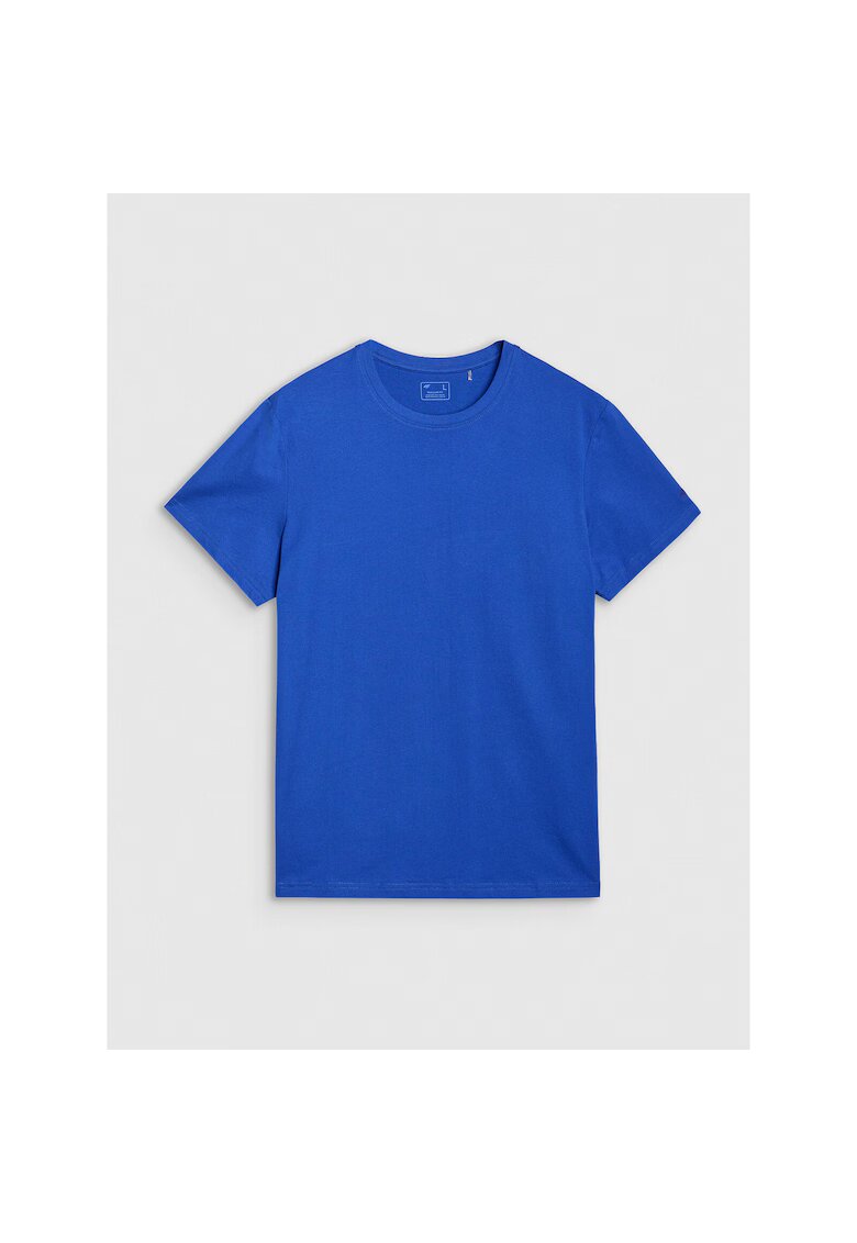 4F Tricou Barbati Sportstyle Cobalt - Bumbac 100% - Regular Fit - Inscriptie "Commuters Club" Spate - Marimi S-3XL - Sezon SS25