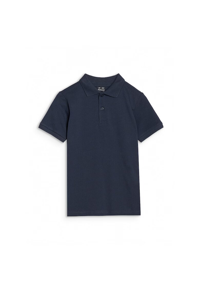 4F Tricou Bleumarin - Bumbac - Bleumarin
