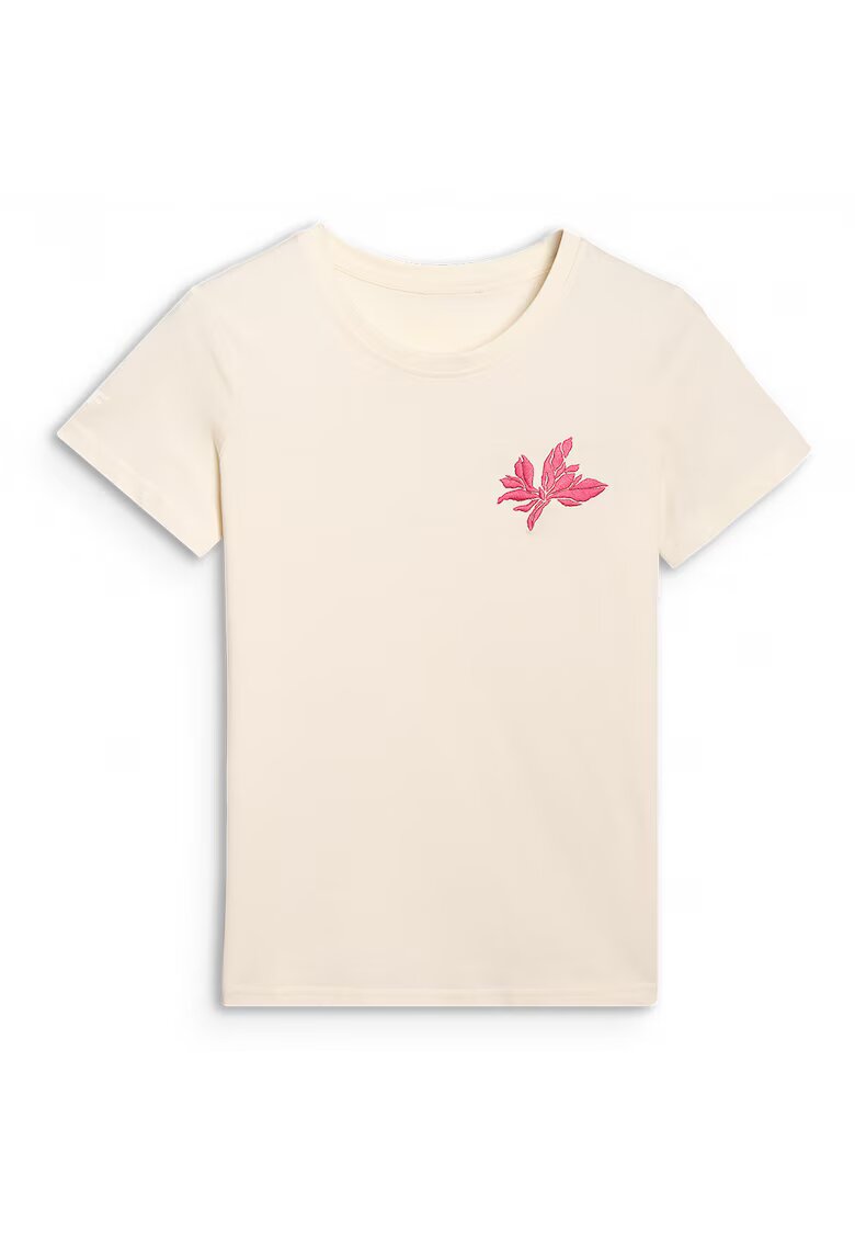 4F Tricou botanic - ecru - Ecru