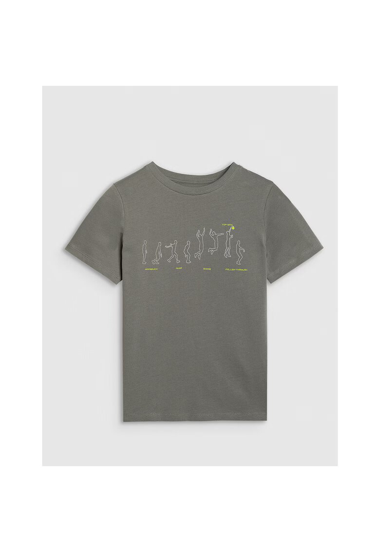 4F Tricou Bumbac - 39754 - Gri antracit