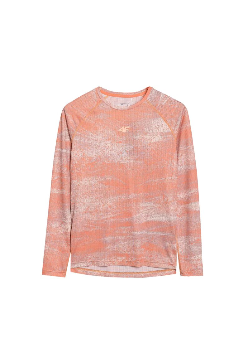 4F Tricou ciclism femei maneca lunga - uscare rapida - portocaliu