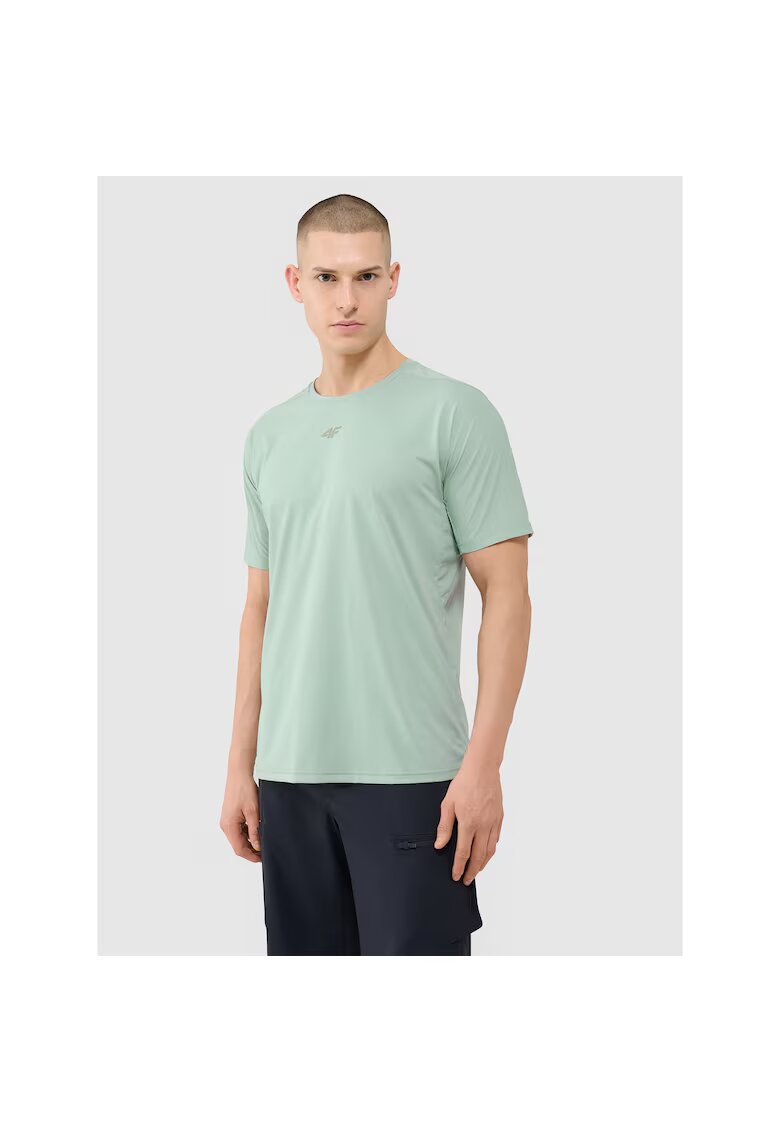 4F Tricou ciclism uscare rapida - turcoaz - pentru barbati - textil