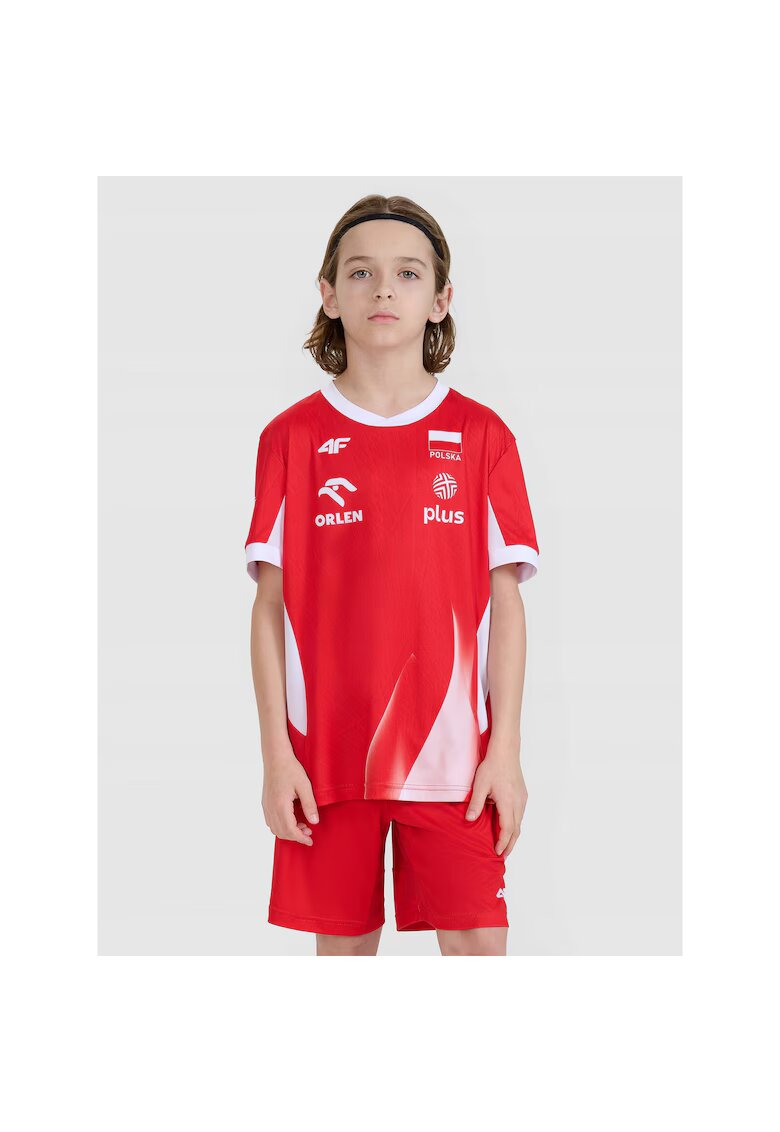 4F Tricou copii TSS25TFTSM2164-91S - - Bumbac - Rosu