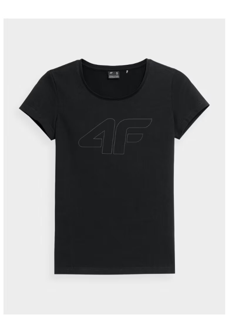4F Tricou dama - 302882274 - Bumbac - Negru