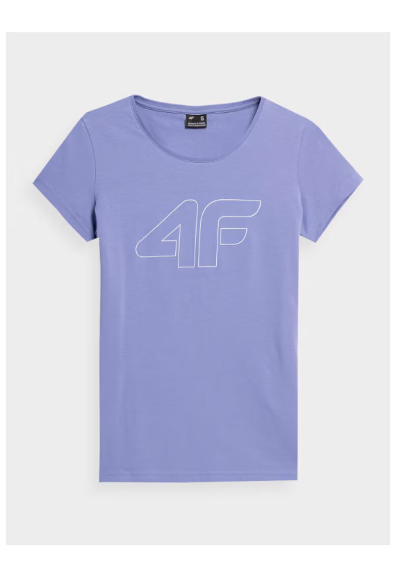 4F Tricou dama - 302882311 - Bumbac - Violet