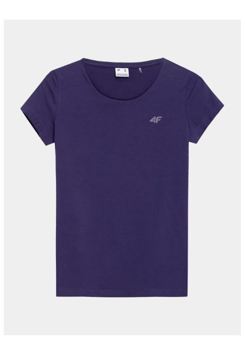 4F Tricou dama - 302882502 - Bumbac - Albastru