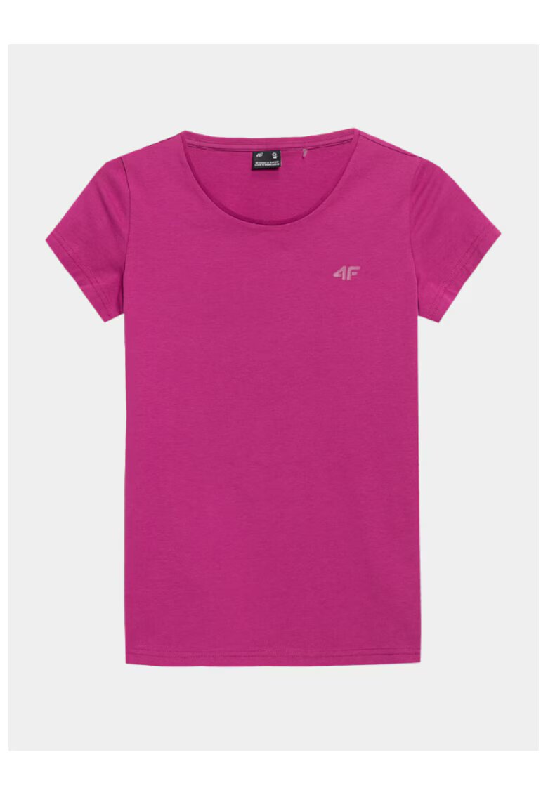 4F Tricou dama - 302882540 - Bumbac - Roz