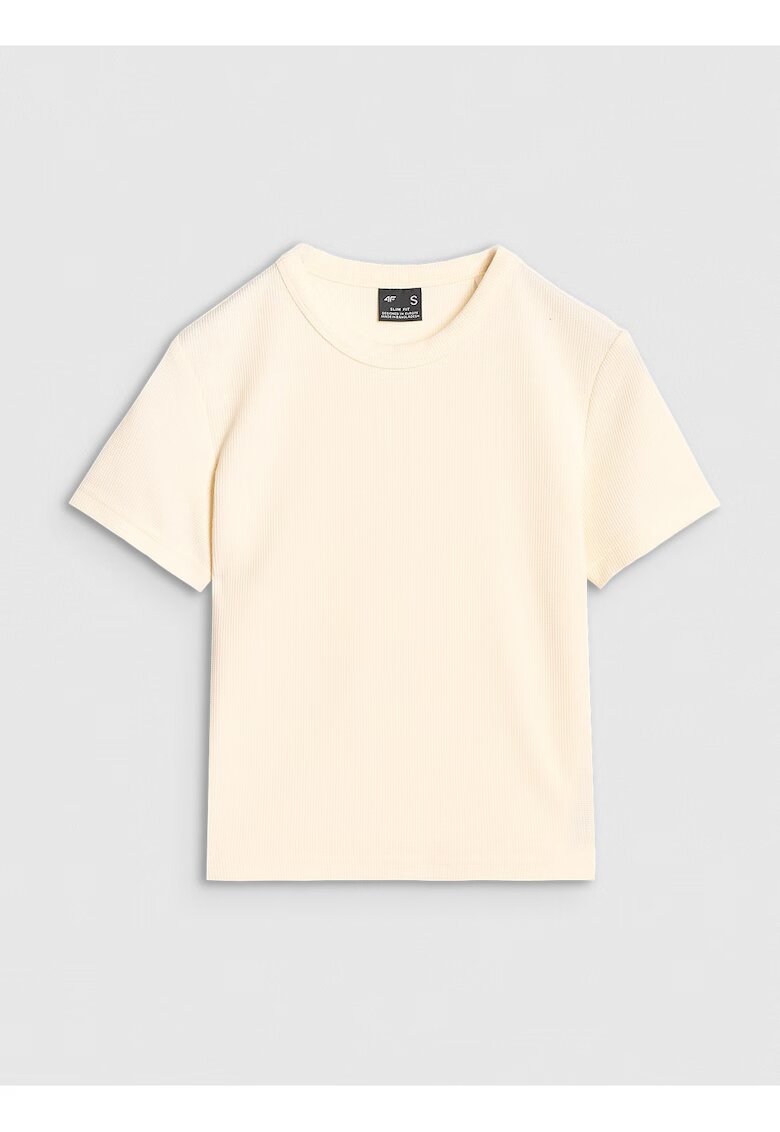 4F Tricou dama alb - poliester