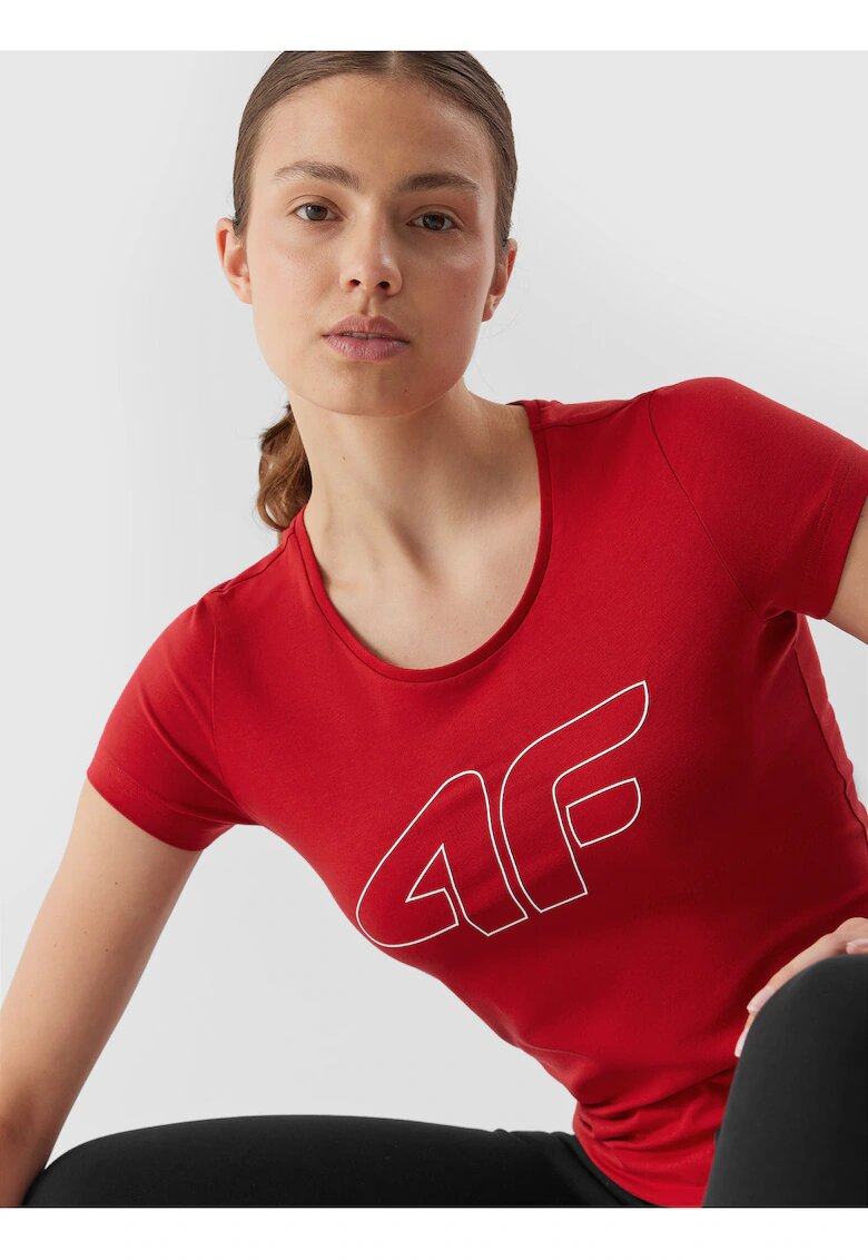 4F Tricou dama Bumbac - Alb -