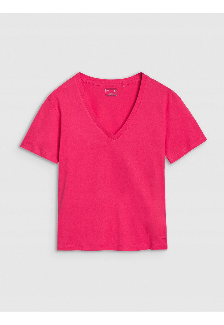 4F Tricou dama - supradimensionat - roz - Roz