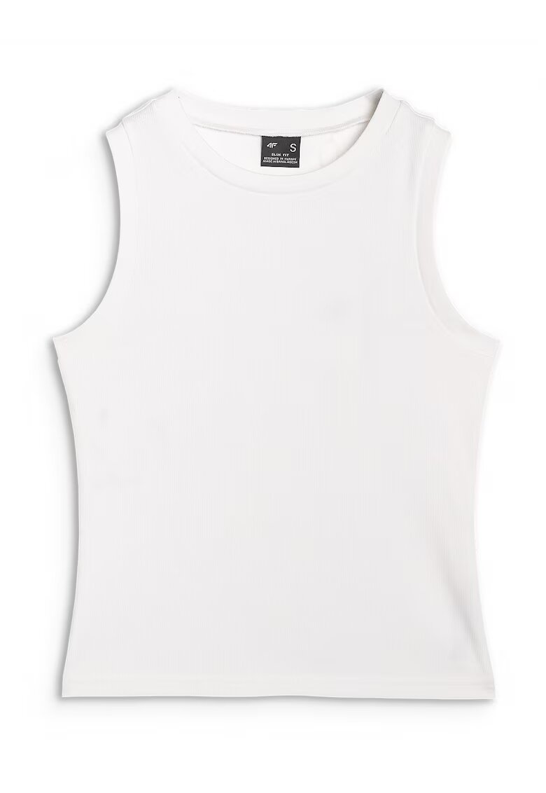 4F Tricou dama WMM00TSLEF132-10S - - Bumbac - Alb