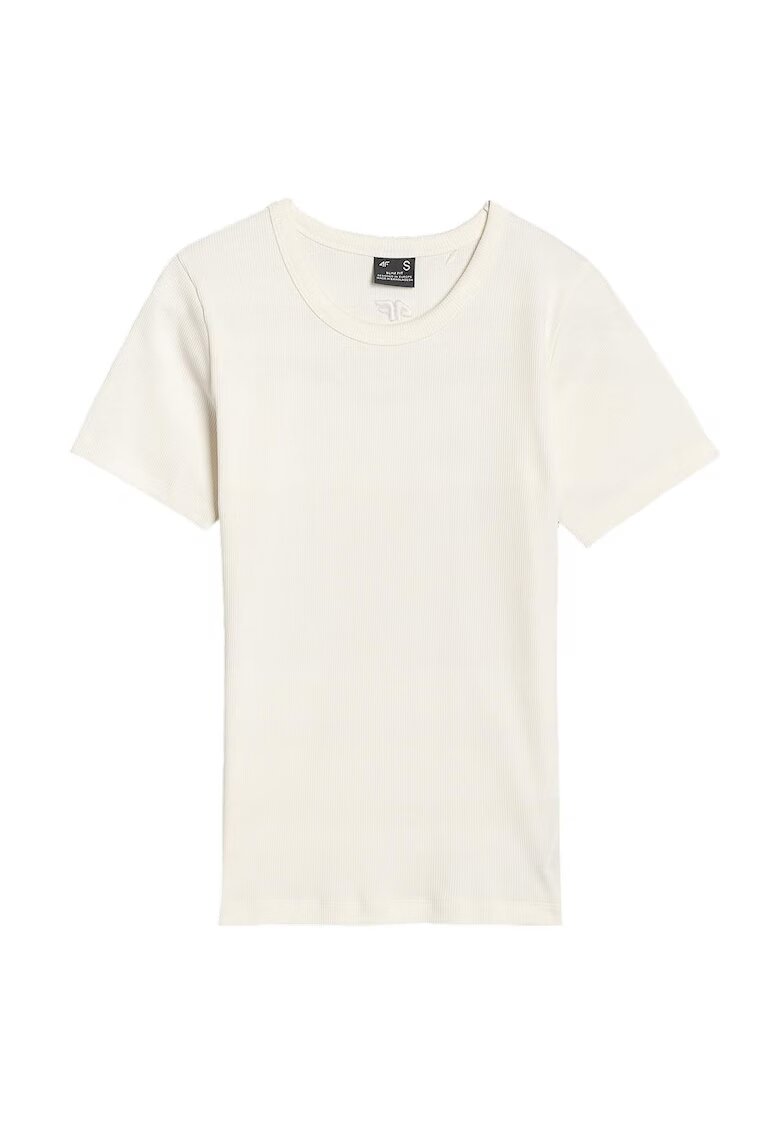 4F Tricou dama WSS25TTSHF1968-11S - - Bumbac - Alb
