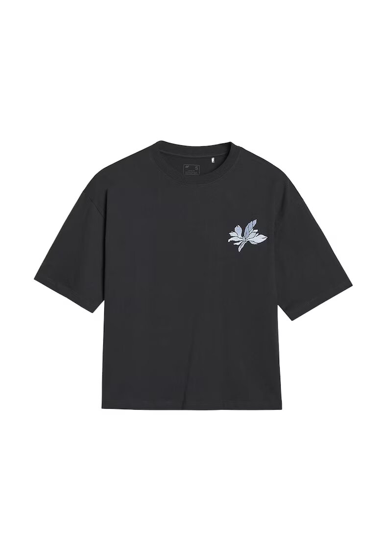 4F Tricou dama WSS25TTSHF1996-11S - - Bumbac - Negru