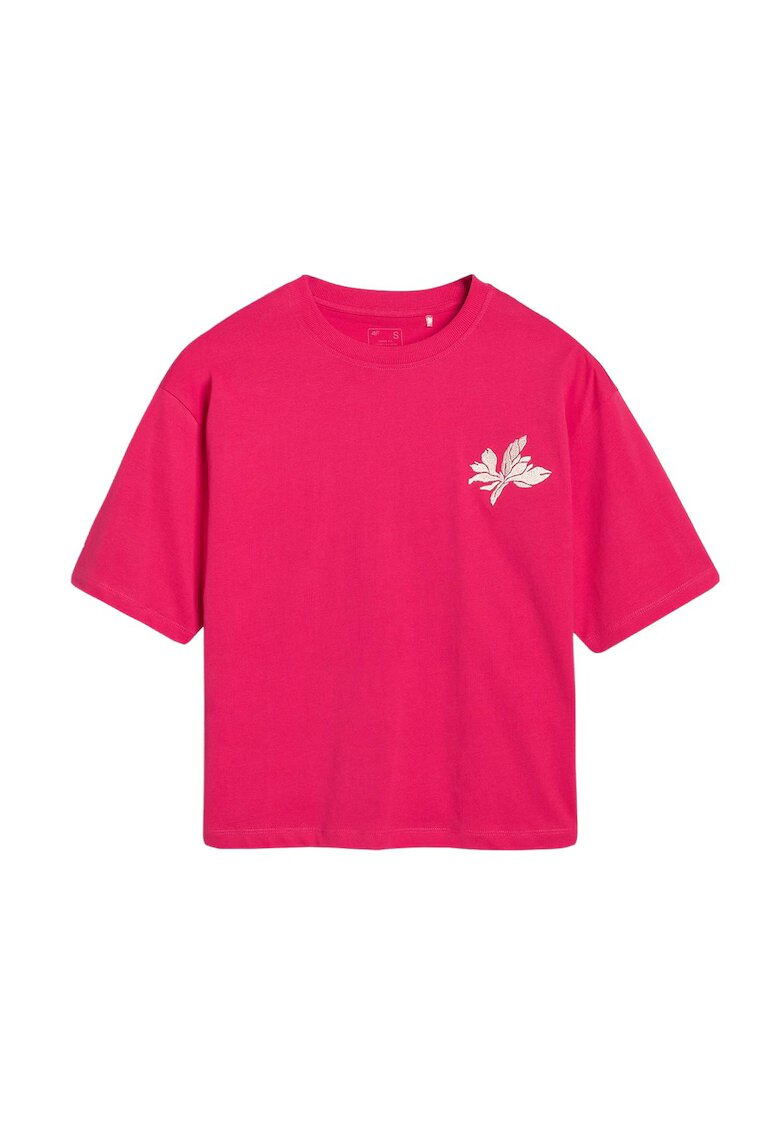 4F Tricou dama WSS25TTSHF1996-11S - - Bumbac - Roz
