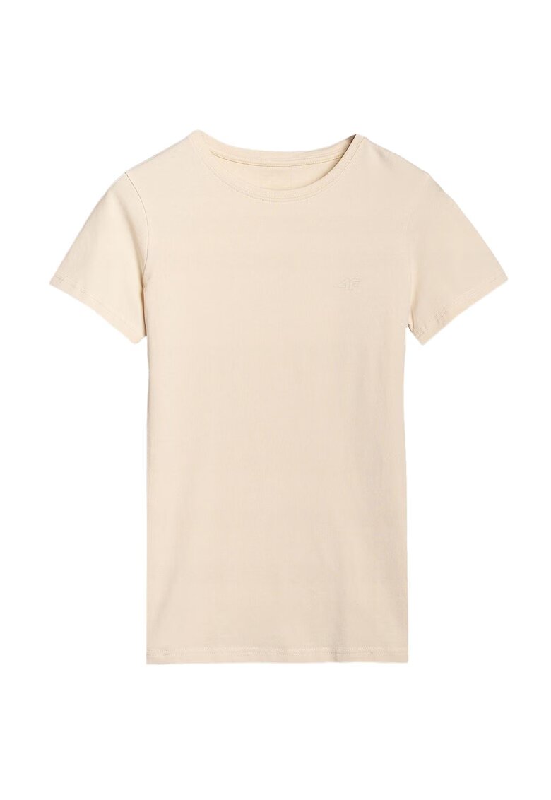 4F Tricou dama WSS25TTSHF2351-083S - Bumbac - Bej