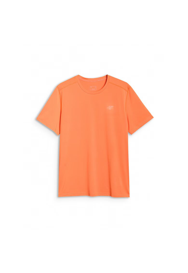 4F Tricou de antrenament portocaliu - uscare rapida - material sintetic