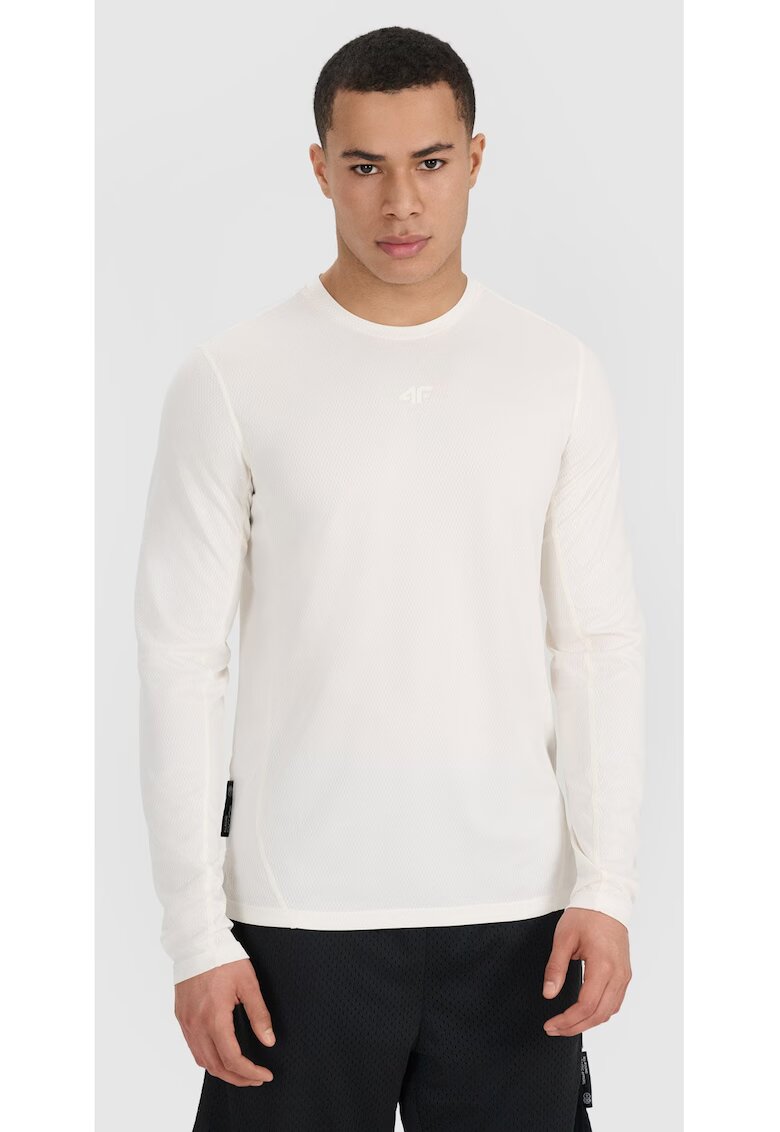 4F Tricou de baschet pentru barbati croiala regulata - uscare rapida - alb - material sintetic