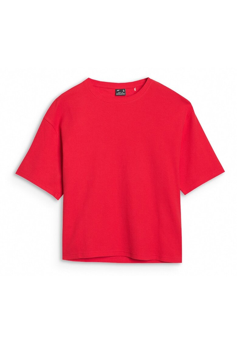 4F Tricou Femei Rosu Bumbac 100 - Rosu