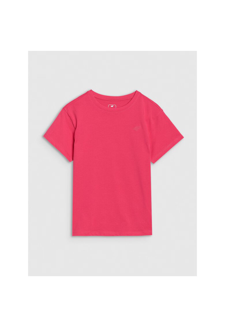 4F Tricou fete Bumbac - Roz - Roz