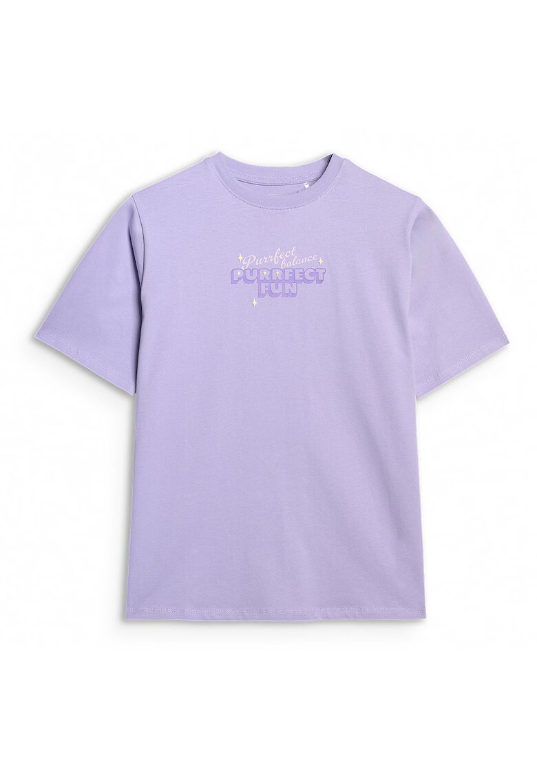 4F Tricou Fete JUNIOR 100% Bumbac - 68754 - Violet deschis