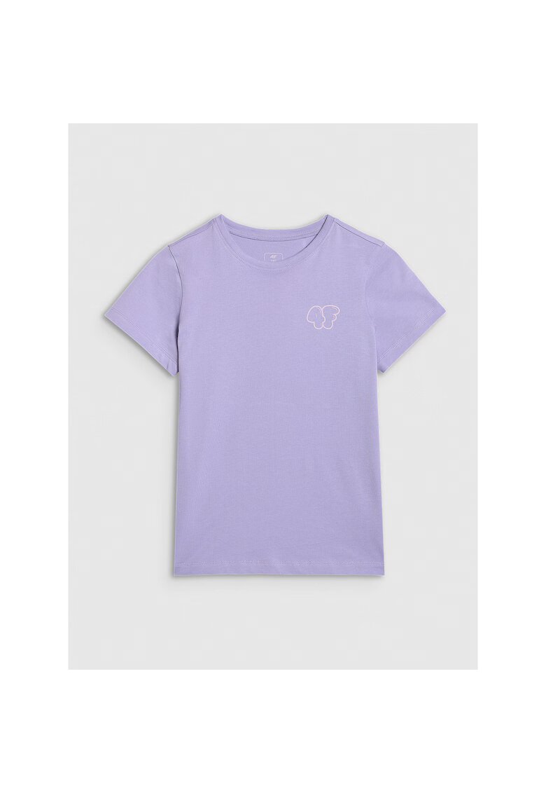 4F Tricou Fete Junior - Bumbac - 78945 - Violet deschis