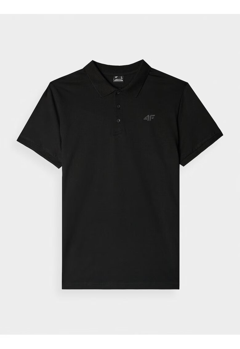 4F Tricou negru barbati Bumbac