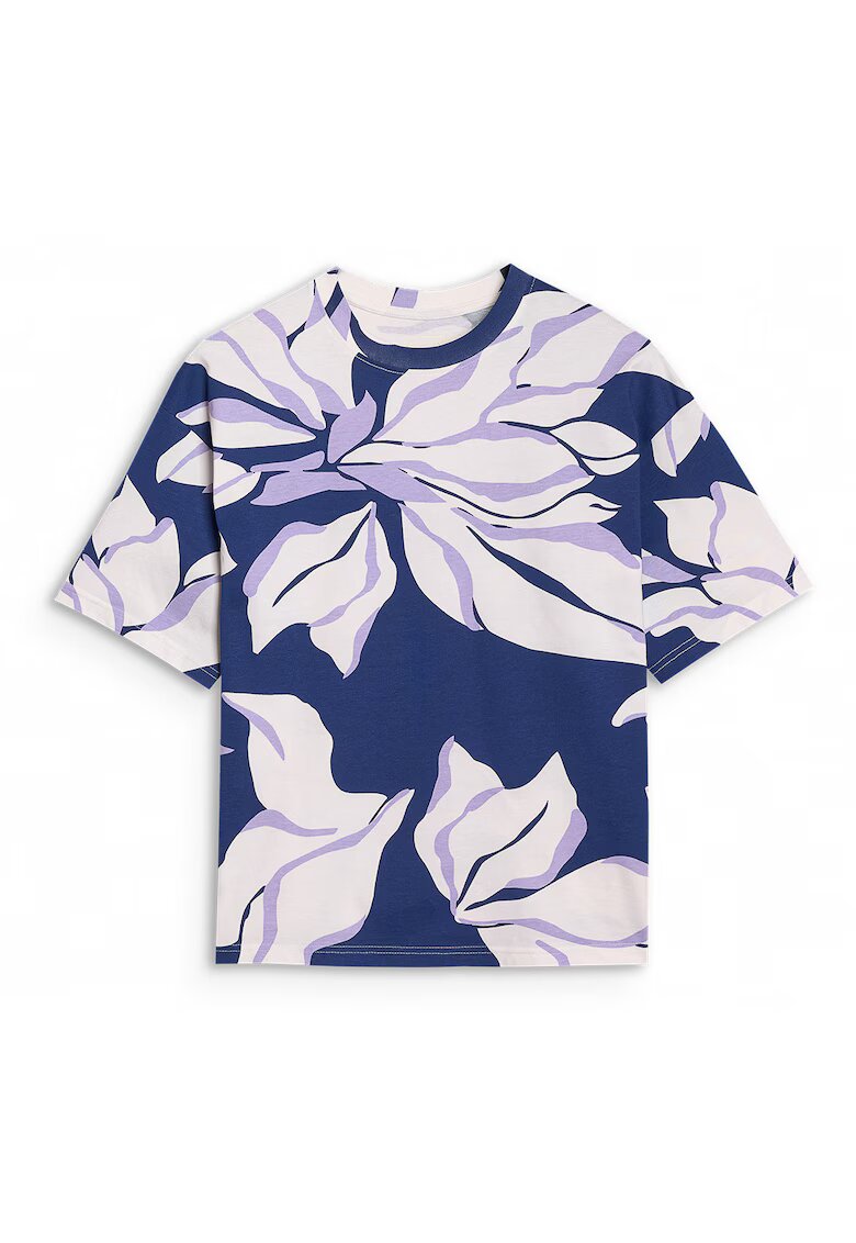 4F Tricou Oversize 100% Bumbac - Imprimeu - Multicolor