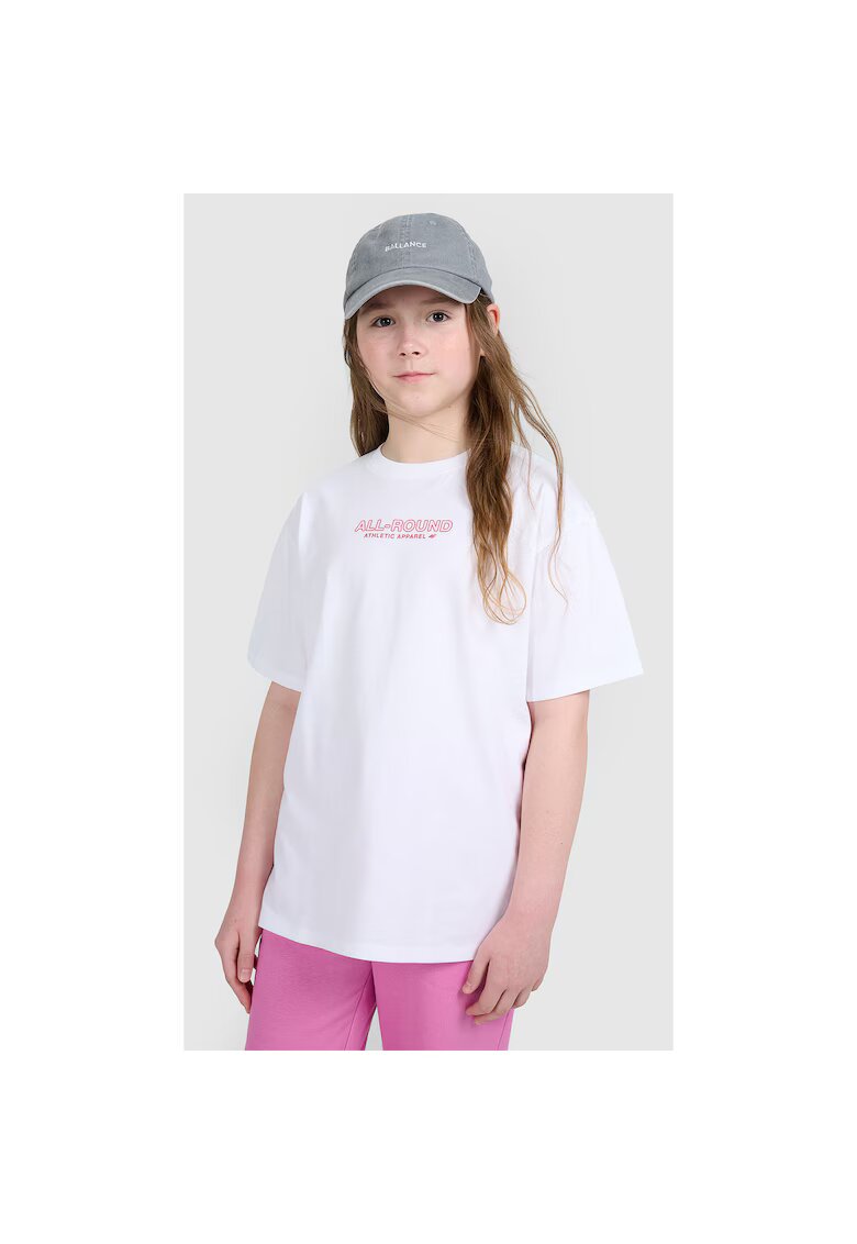 4F Tricou Oversize Bumbac - 37954 - Alb