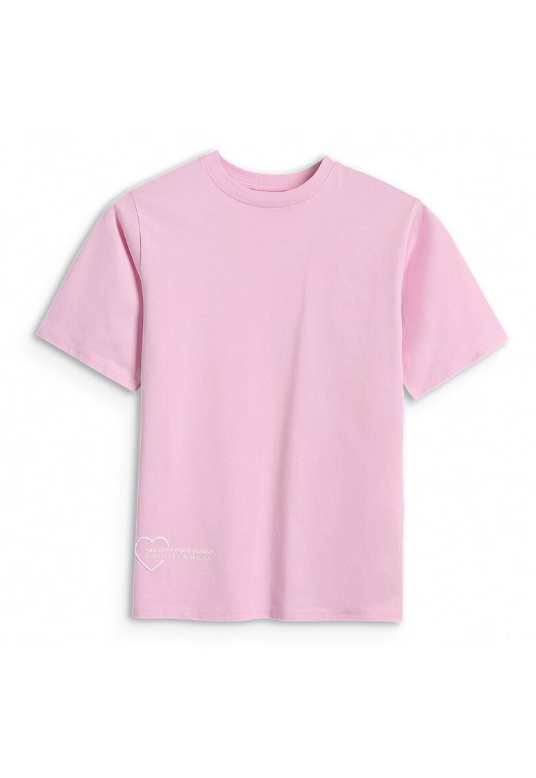 4F Tricou Oversize Bumbac - 45379 - Roz pal