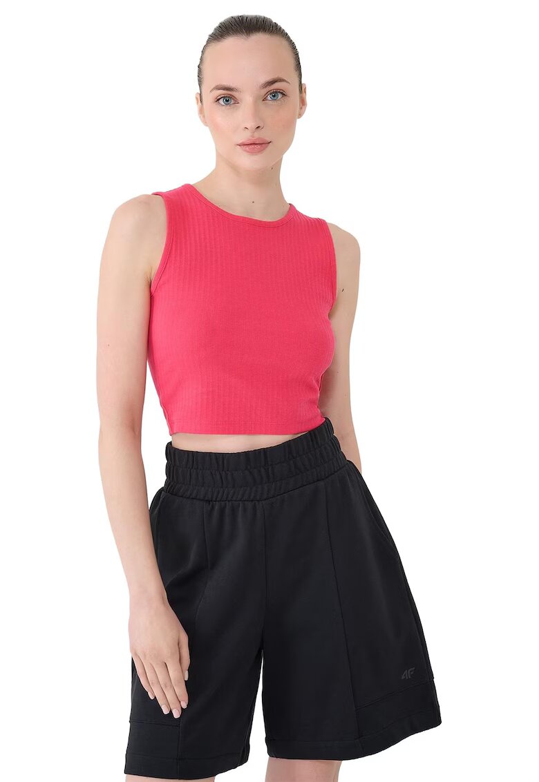 4F Tricou pentru dama Bumbac - Roz - Roz