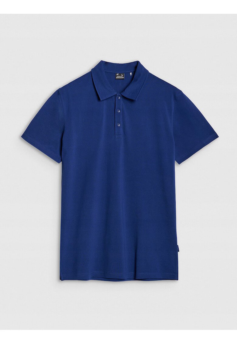 4F Tricou polo barbati croiala obisnuita - bumbac 100% - bleumarin