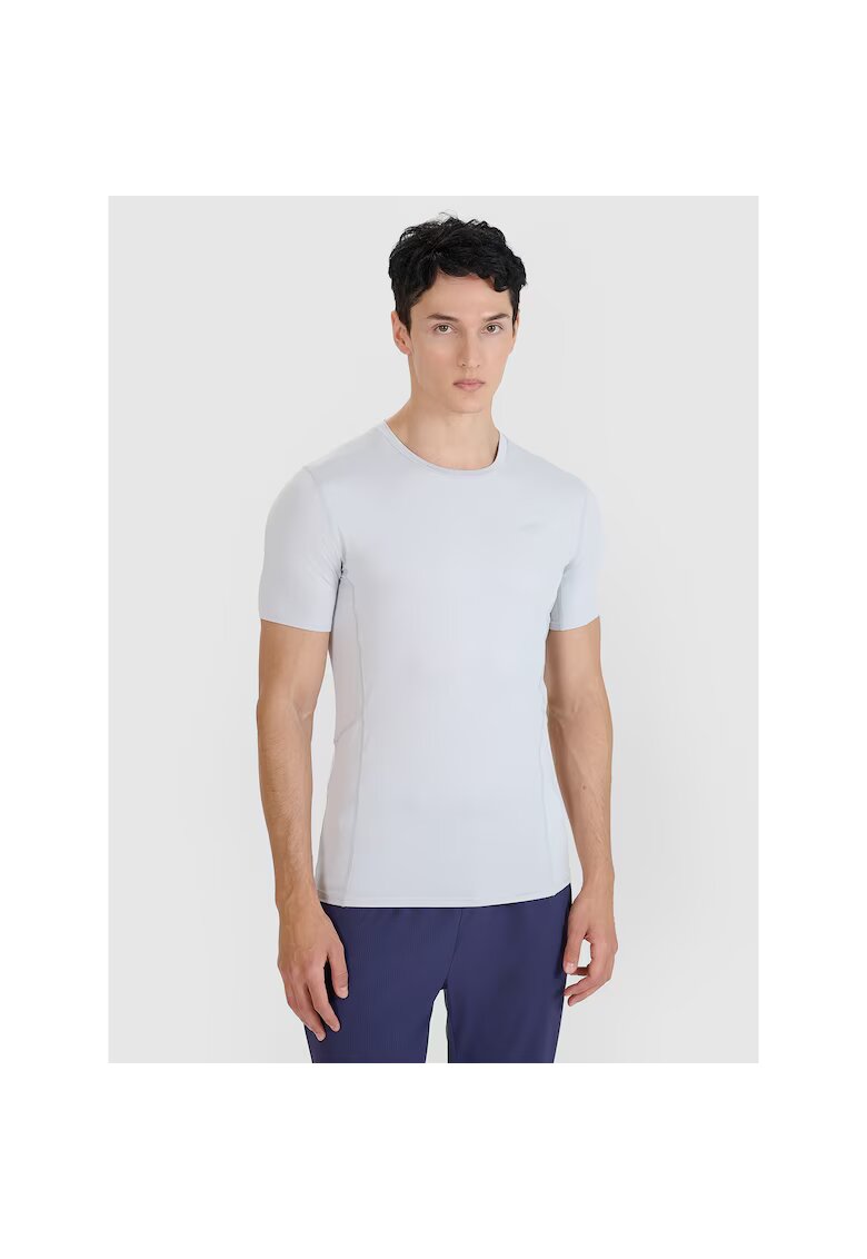 4F Tricou sport alergare montana - slim - uscare rapida - gri - material sintetic