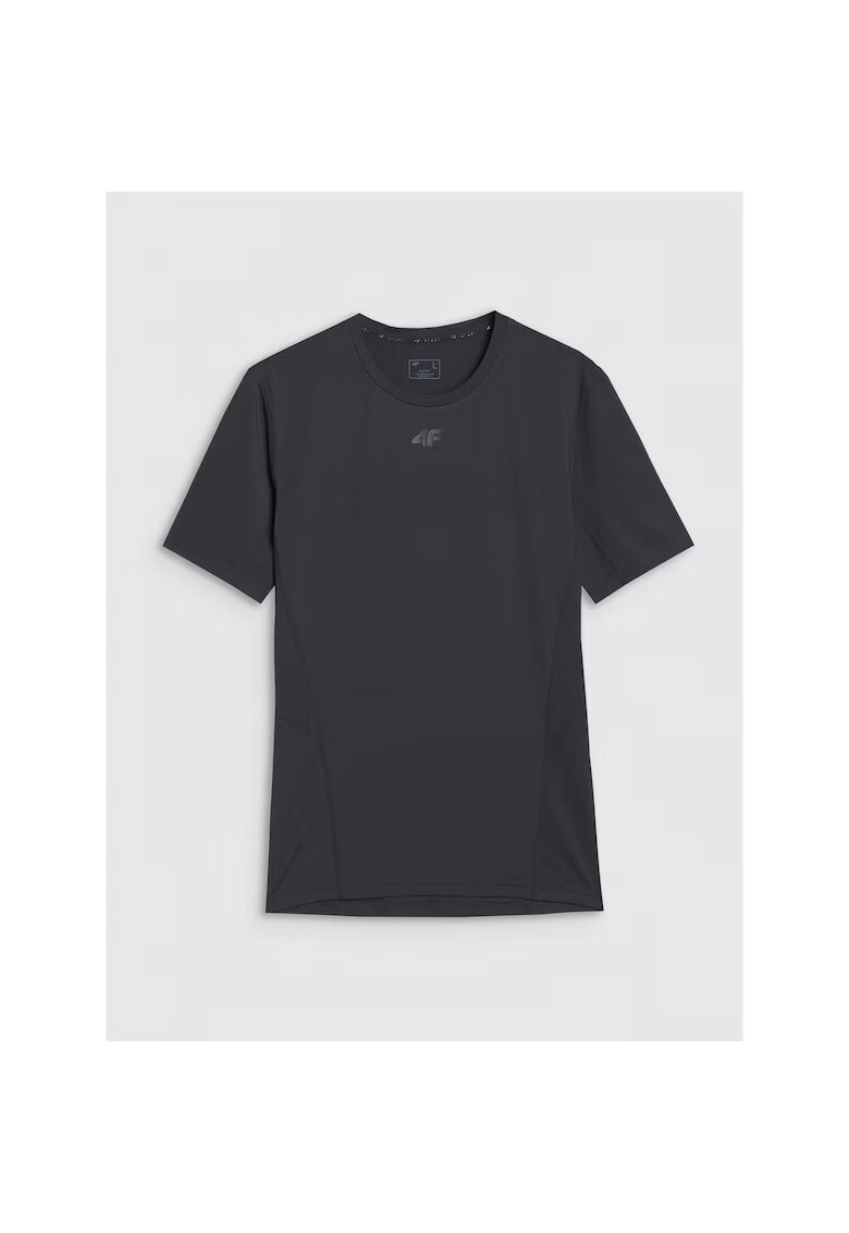 4F Tricou sport antrenament - uscare rapida - negru - material sintetic
