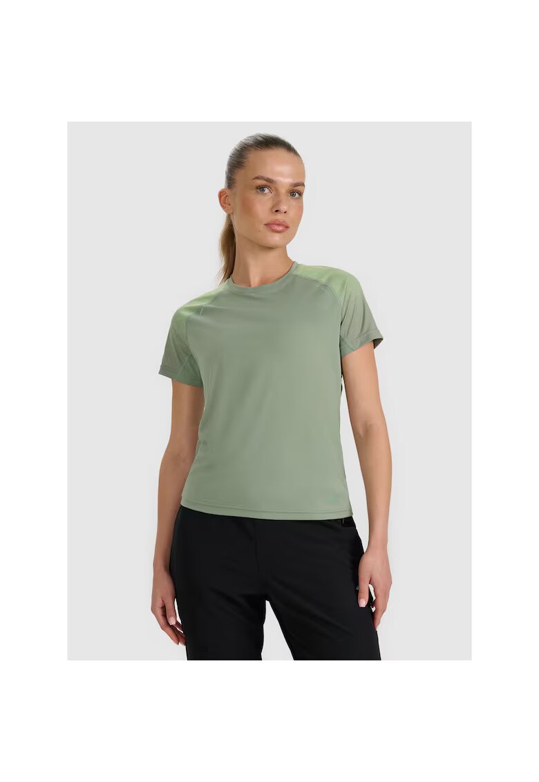 4F Tricou sport antrenament - verde - poliester