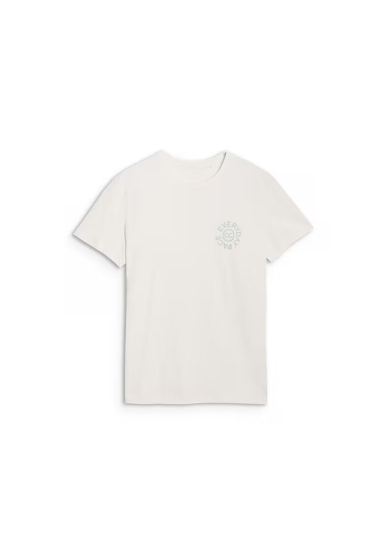 4F Tricou sport barbatesc imprimeu "Everyday Pace" - alb - bumbac
