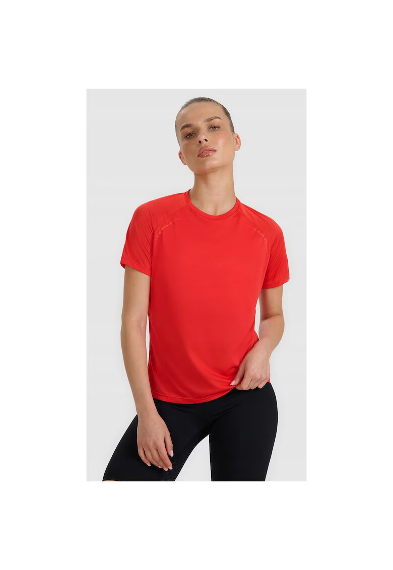 4F Tricou sport dama antrenament - rosu - poliester