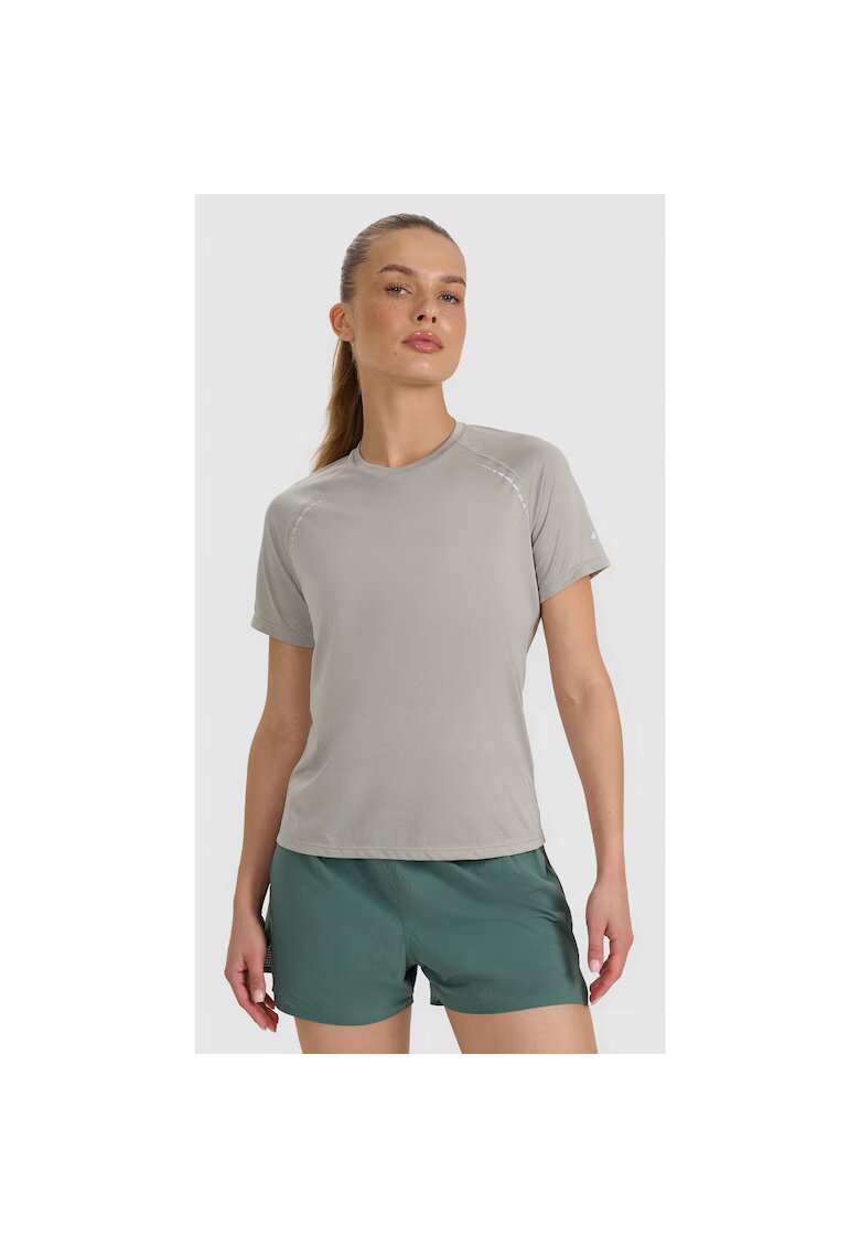 4F Tricou sport dama antrenament - usor - gri - poliester