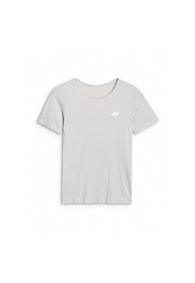 4F Tricou sport dama - Textil - Pentru alergare montana - Gri