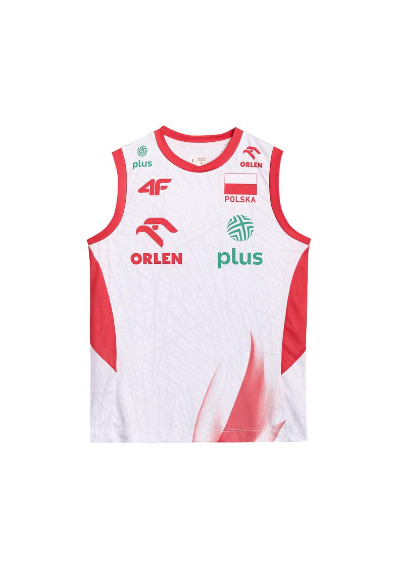 4F Tricou sport dama TSS25TFTSF2169-91S - - Textil - Alb