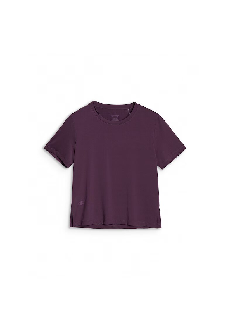 4F Tricou sport supradimensionat - violet - poliester - uscare rapida