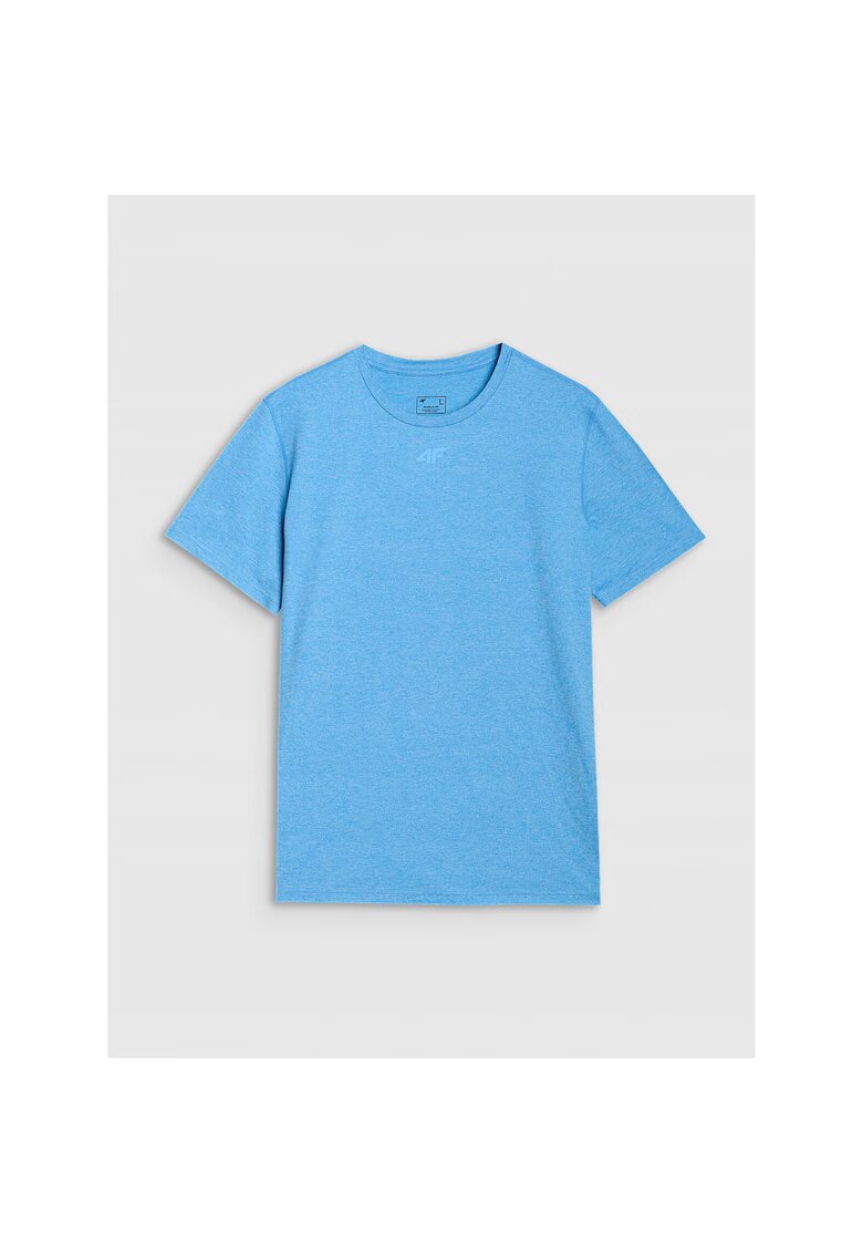 4F Tricou sport uscare rapida - albastru - material sintetic