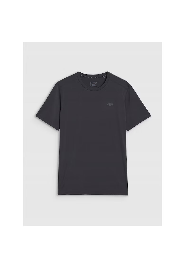 4F Tricou sport uscare rapida - negru - material sintetic