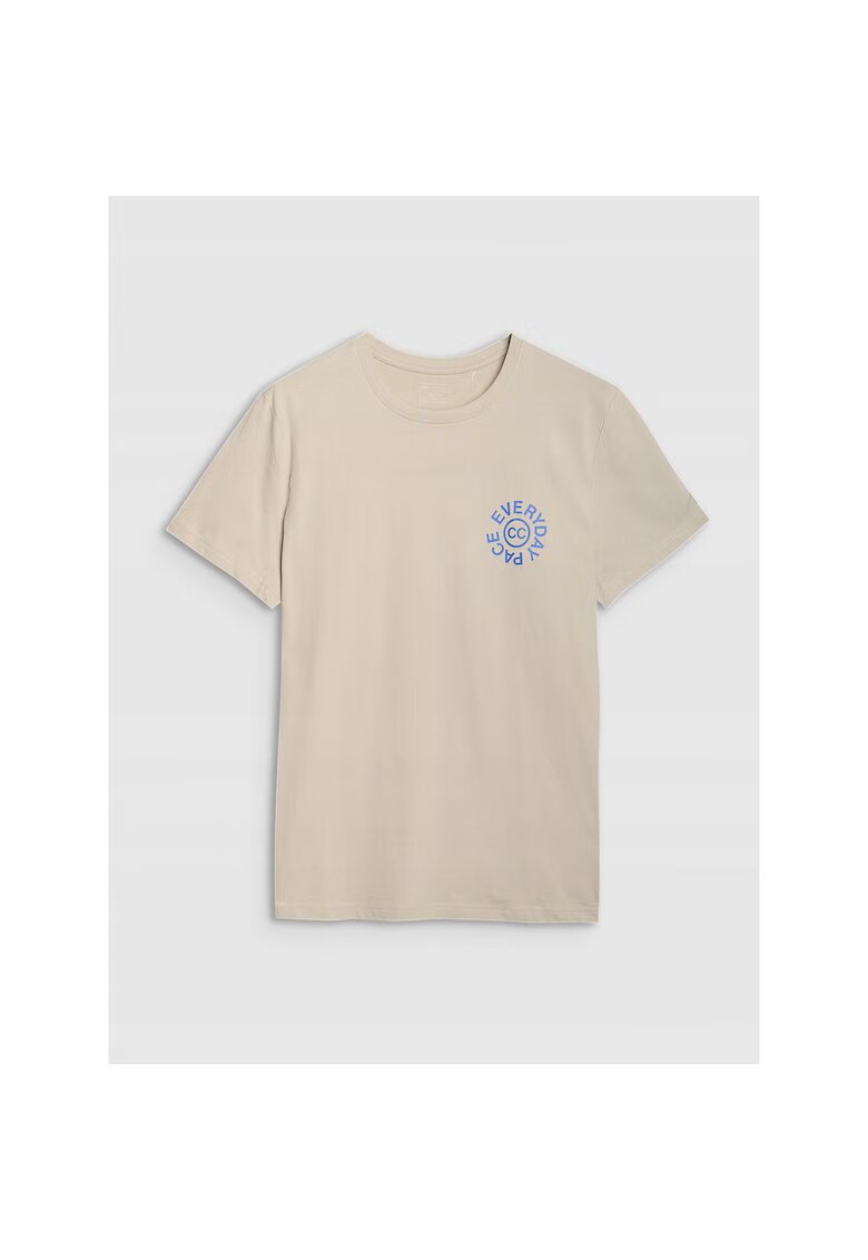 4F Tricou sportiv barbati bej - 100% bumbac